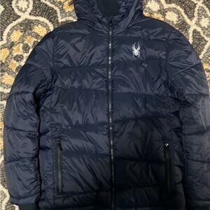 Spyder Youth Navy Puffer Jacket